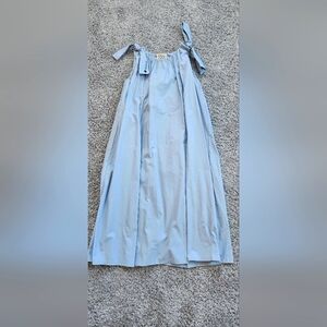Doudou girls long dress size 13y baby blue